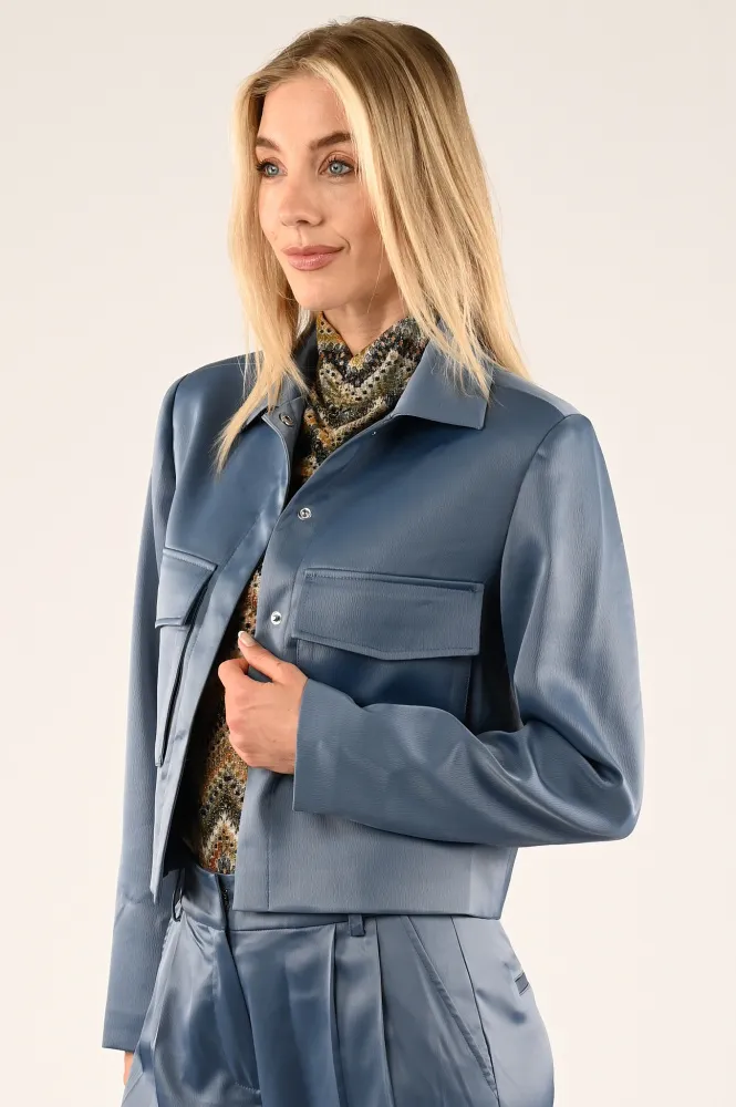 GEISHA BLAZER VERGRIJSD BLAUW  