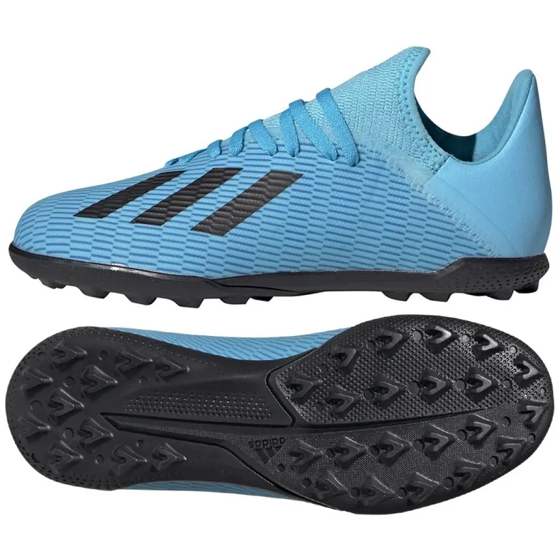 Adidas X 19.3 Tf Jr F35357 voetbalschoenen blauw blauw