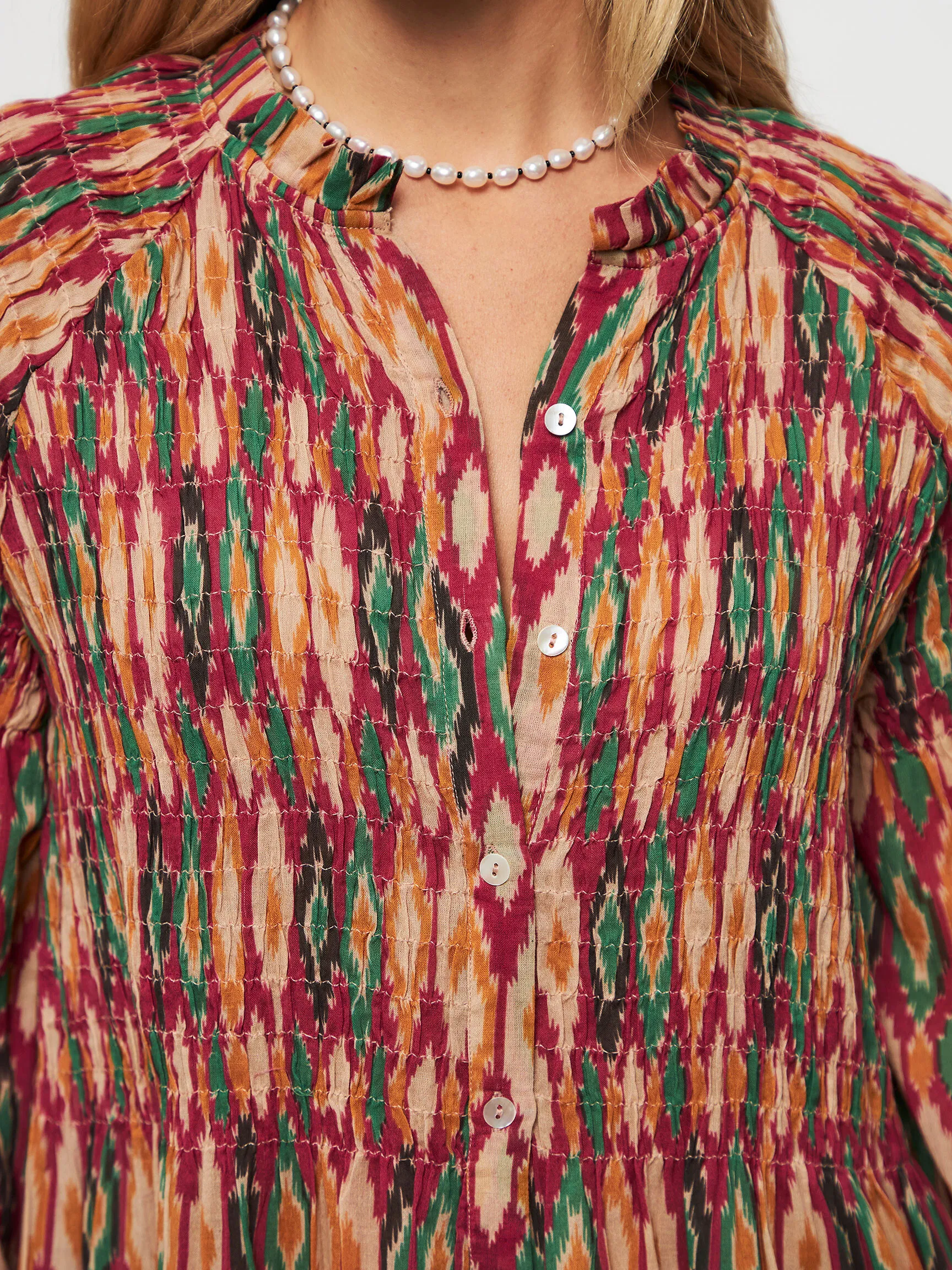 BYBAR LOULOU, KATOENEN MAXI JURK MET PRINT
