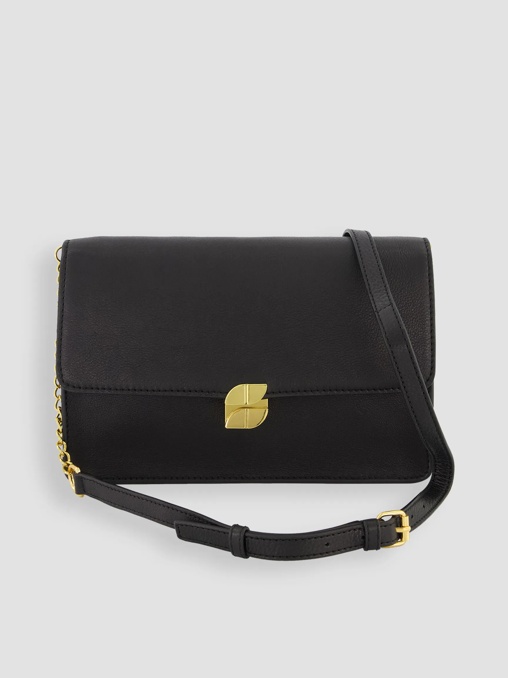 By Bar Violet, leather crossbody bag