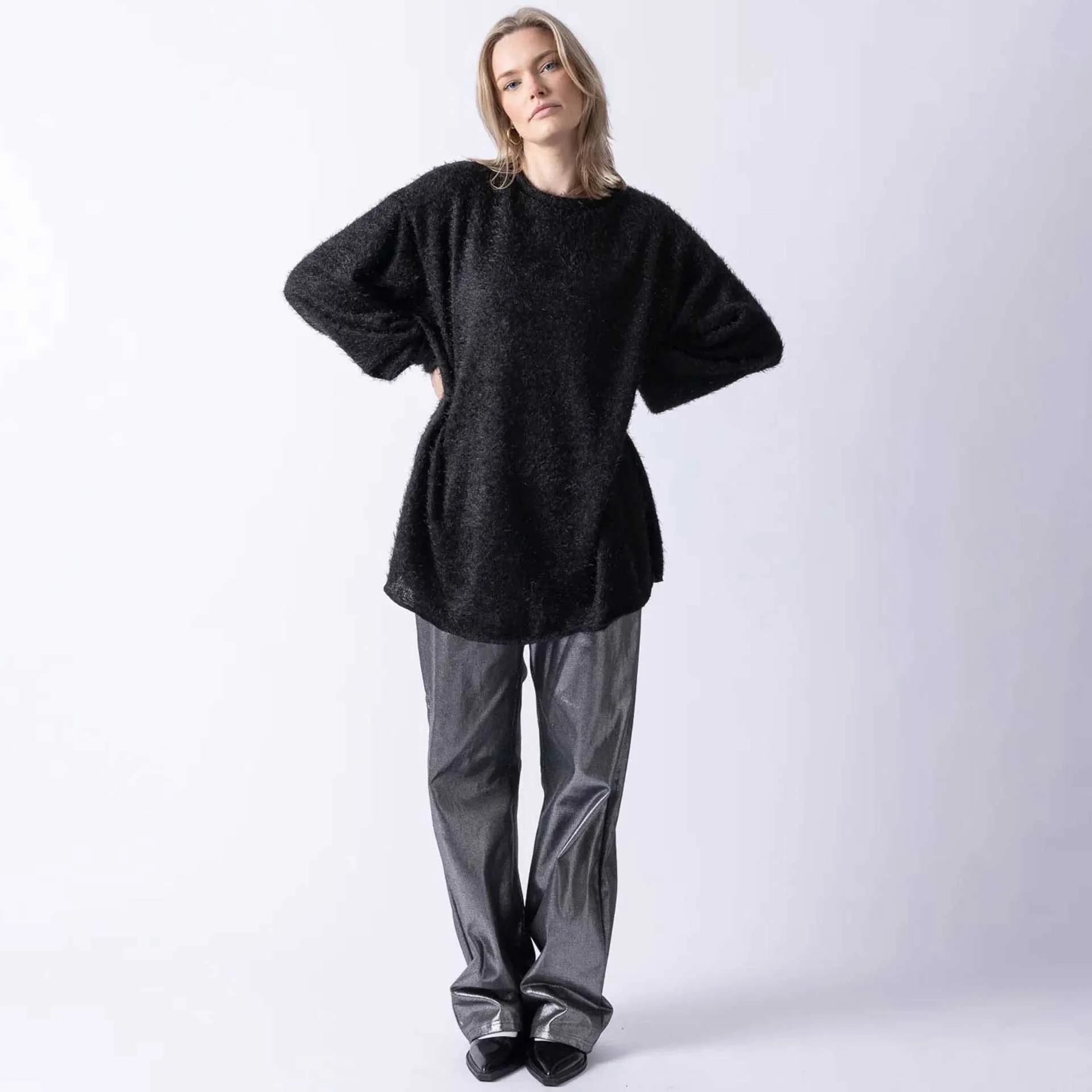 Ce Longsleeve Hairy Zwart            