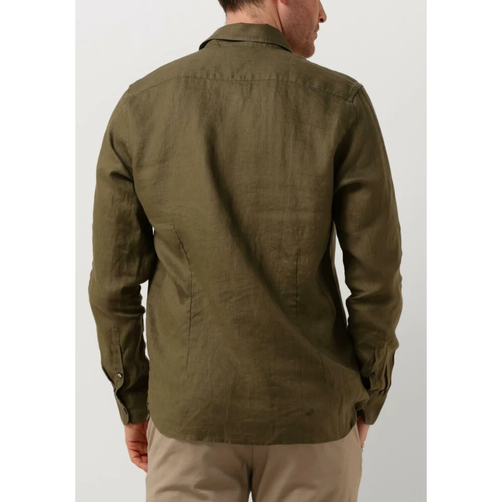 Dstrezzed Groen Linnen Casual Overhemd Green Heren