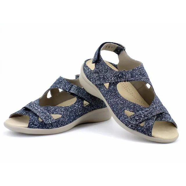 Durea 7376 wijdte H Sandalen Blauw