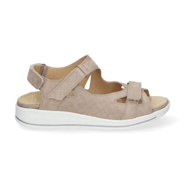Durea 7407 wijdte G Sandalen Beige