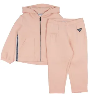 Emporio Armani Cardigan/Broek - Roze m. Logostreep