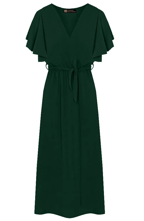 Florence Midi Jurk Smaragd