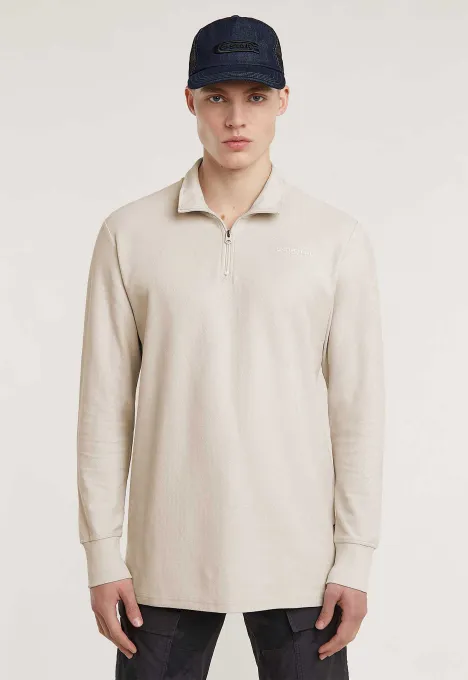 GSTAR RAW  HALF ZIP TWEETER LONGSLEEVE D26452D617