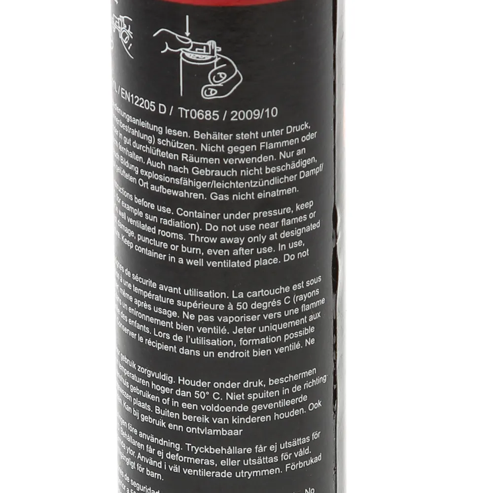 Gaspatroon 78mm/30ml geel 18 bar