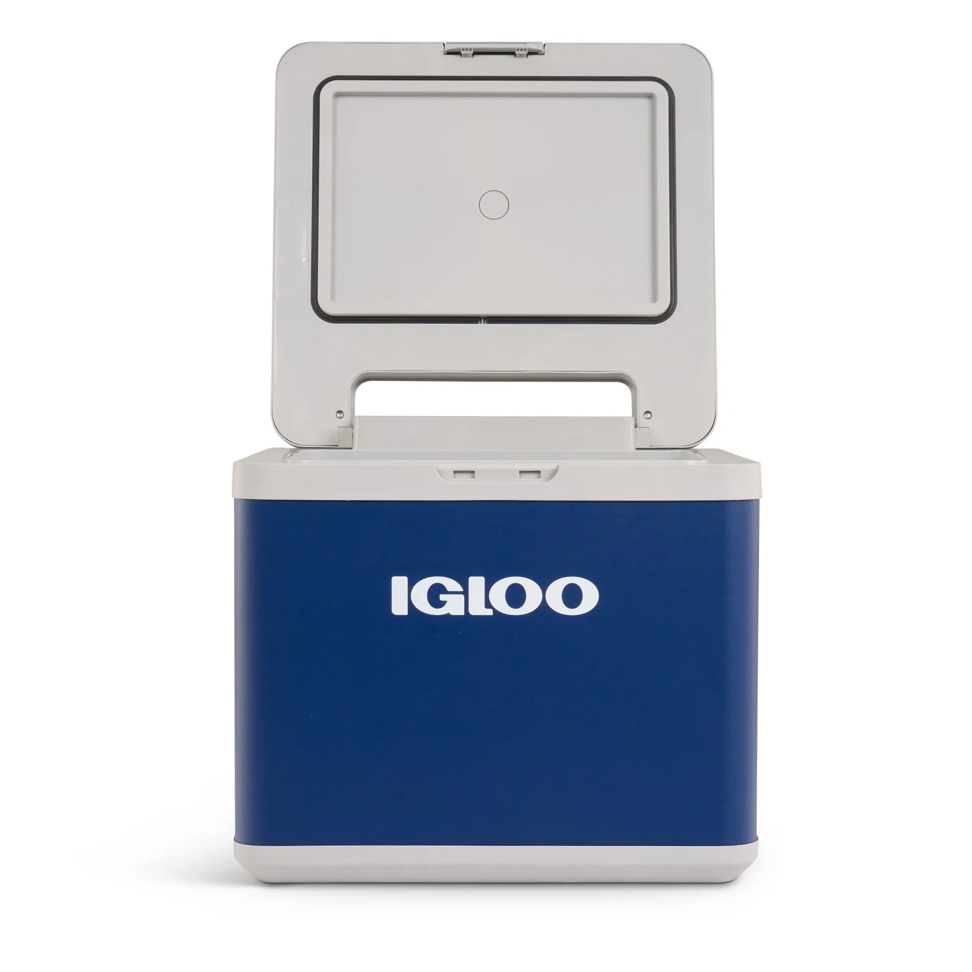 Igloo IH45 AC/DC hybride koelbox (Donkerblauw/wit, 43 liter)