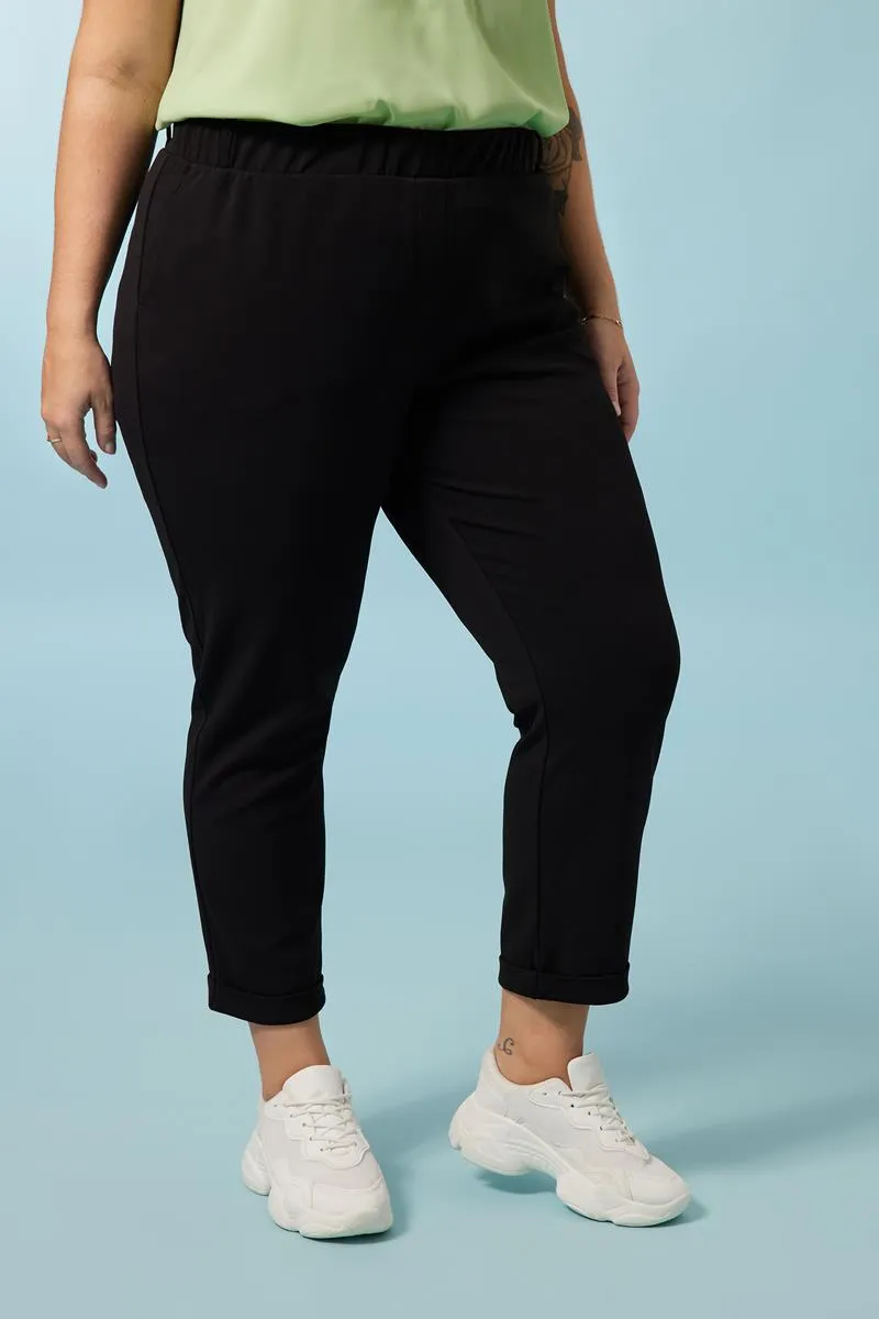 Janine Broek 'Janine' scuba 7/8 zwart