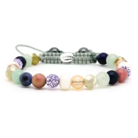 Karma Armband Spiral Purple Rain Lilac Crystal