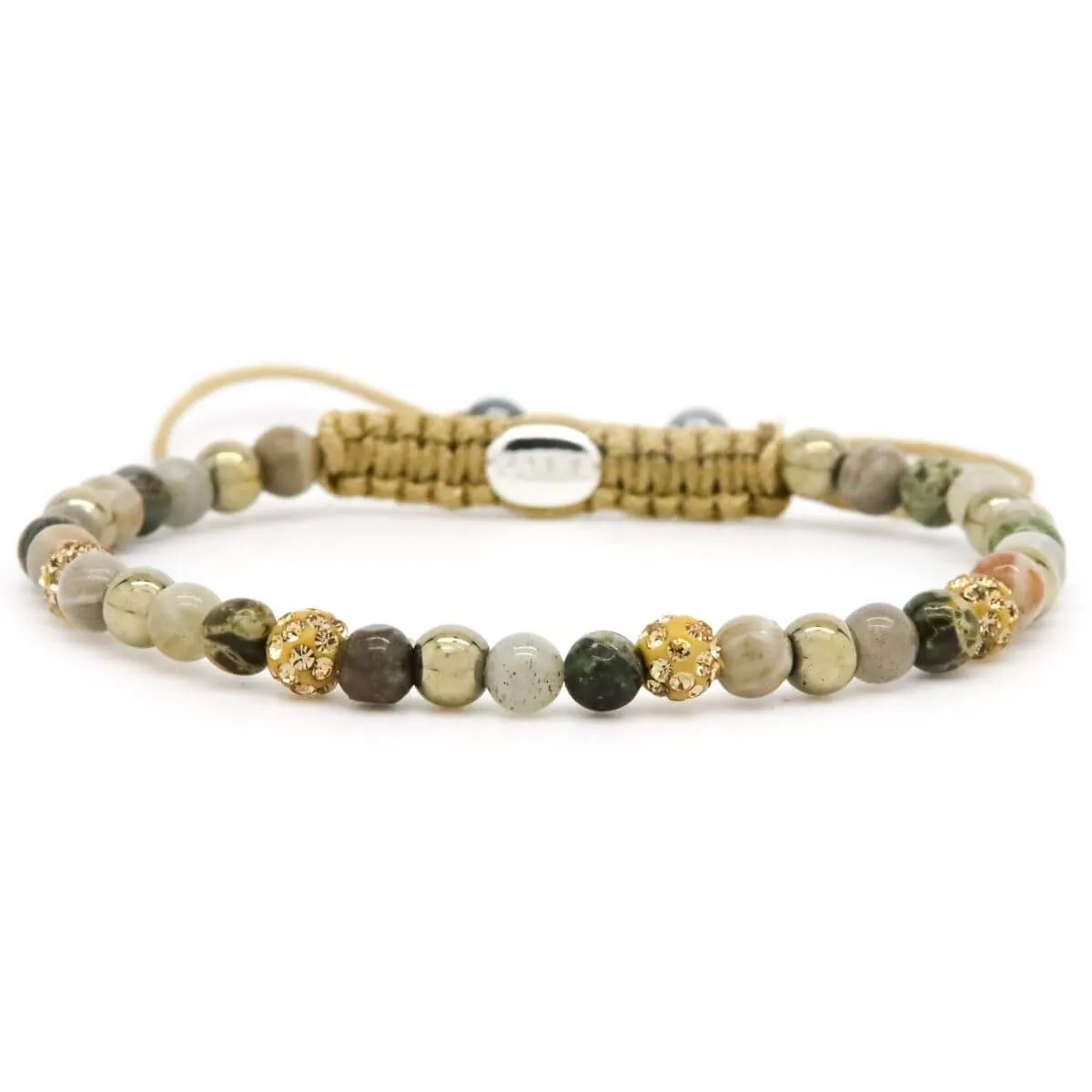 Karma Armband Spiral Rachel Gold Crystal
