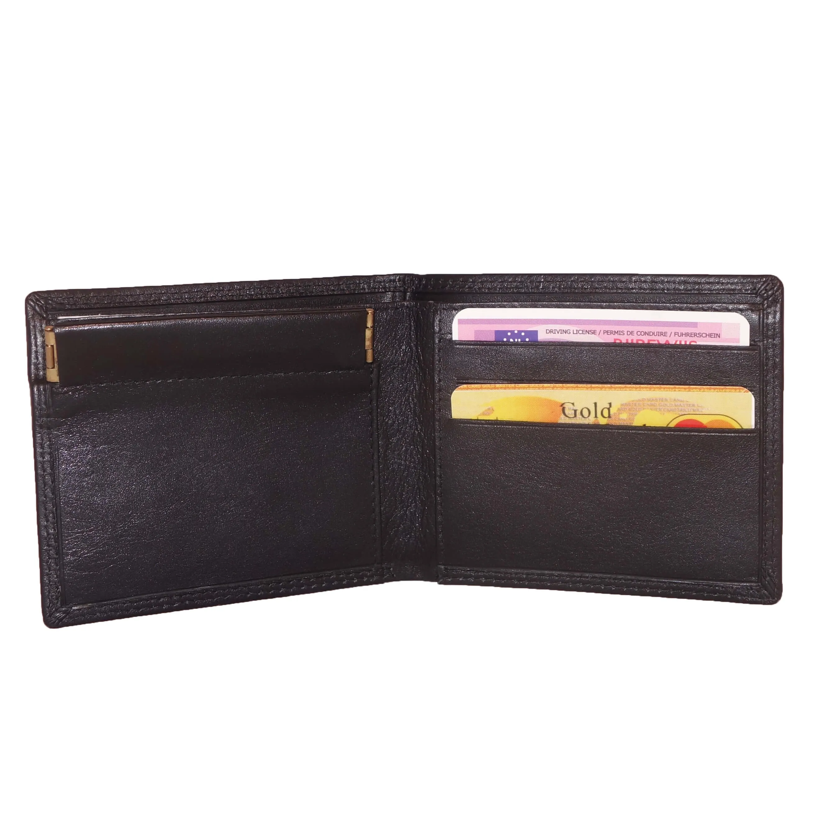 Leather Design Portemonnee met Knijpportemonnee
