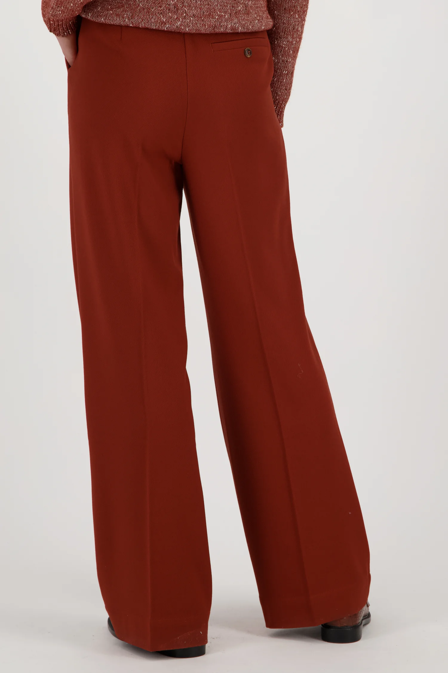 Libelle Roodbruine wijde broek