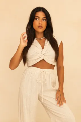 Lucy Crop Top | Beige