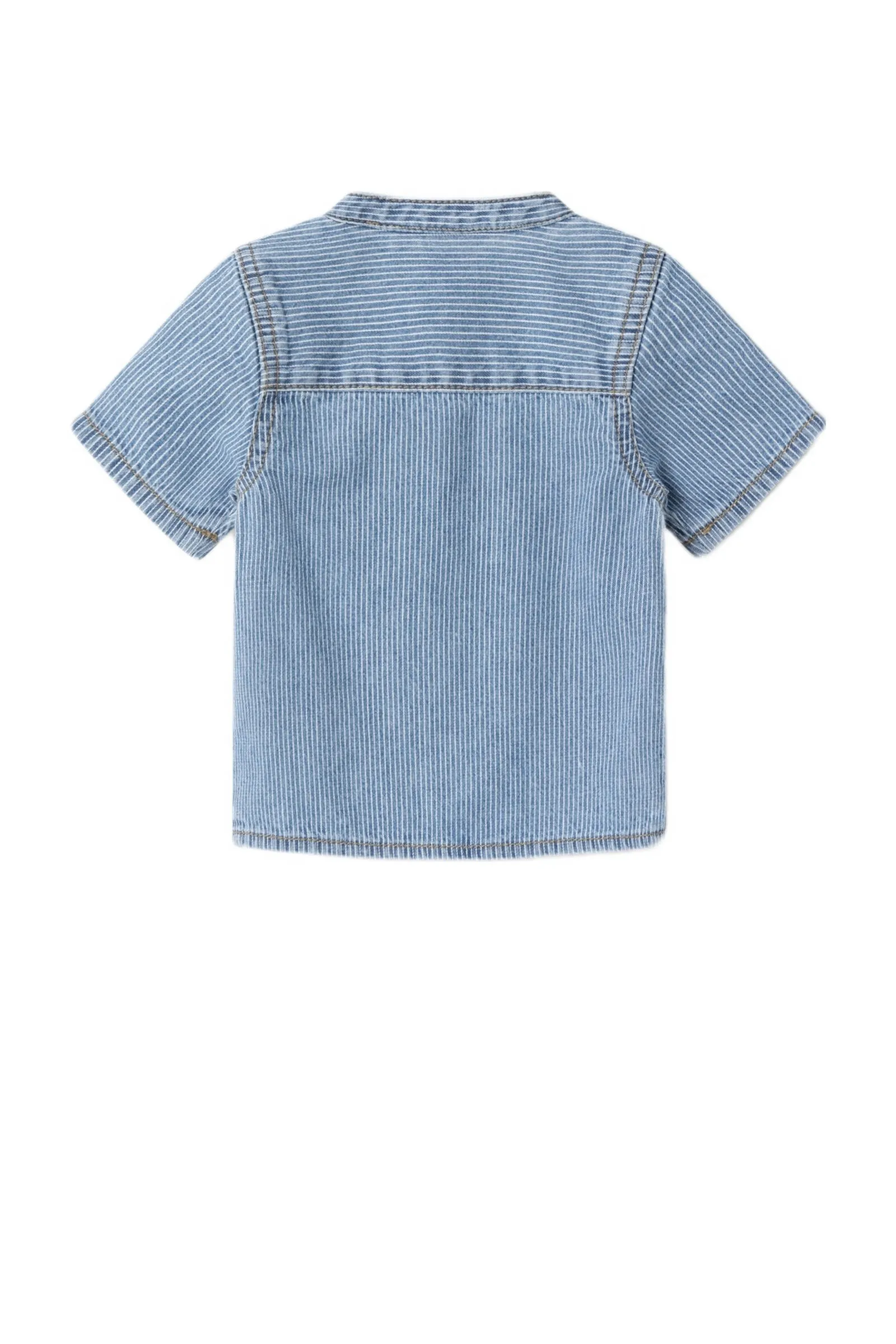 Name it BABY gestreept denim overhemd NBMLEO blauw wit Streep 68