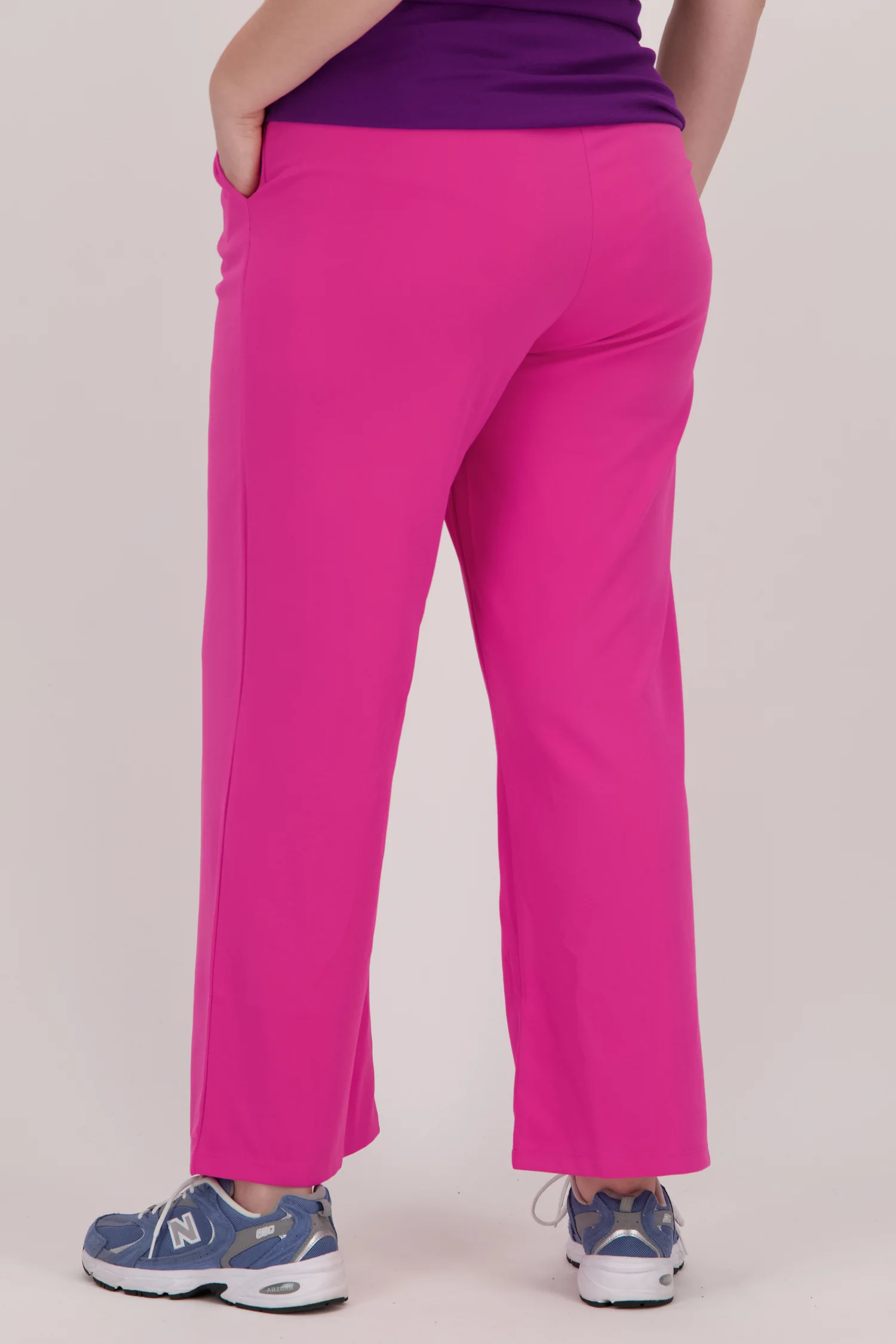 Only Carmakoma Wijde roze broek