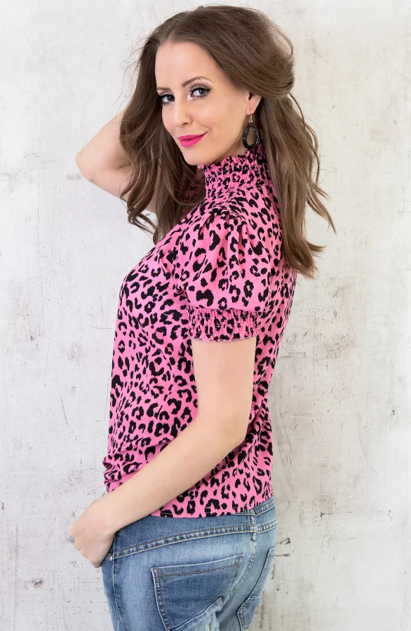 Panter Col Top Roze