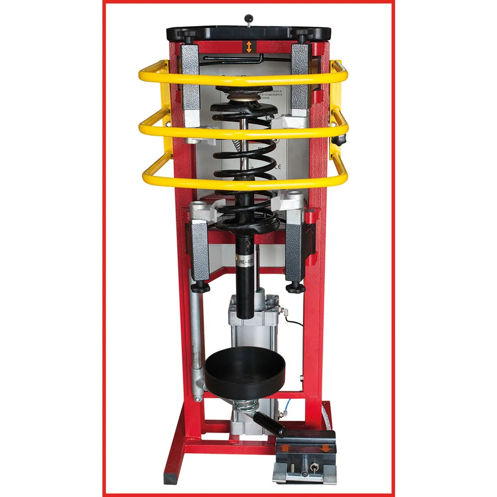 Pneumatische staande veerspanner, max. 10 bar