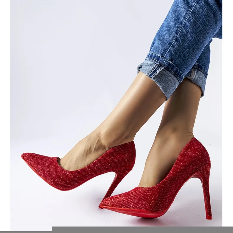Rode Melody hoge hakken rood