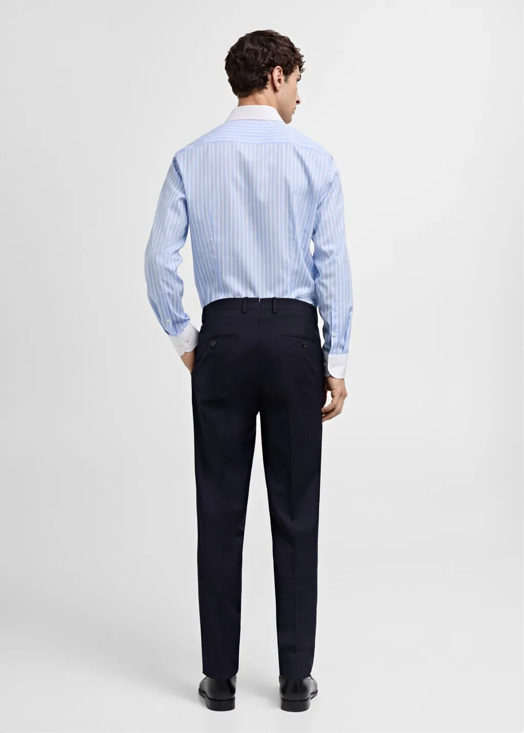 SLIMFIT OVERHEMD MET STREEPJESPRINT