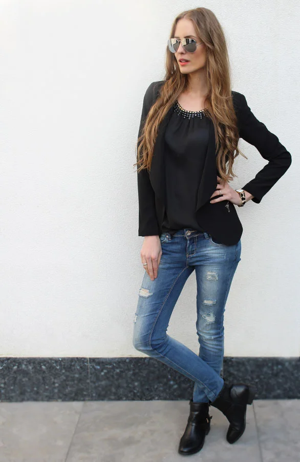 Sunrise Top Black