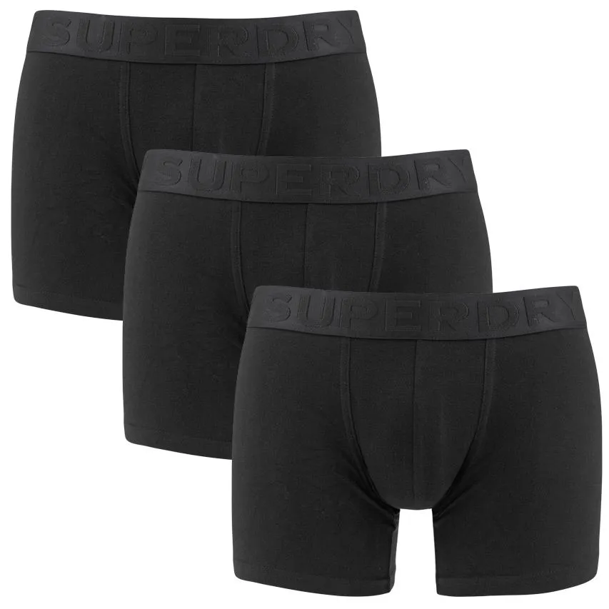 SUPERDRY 3PACK BOXERS BASIC ZWART II  