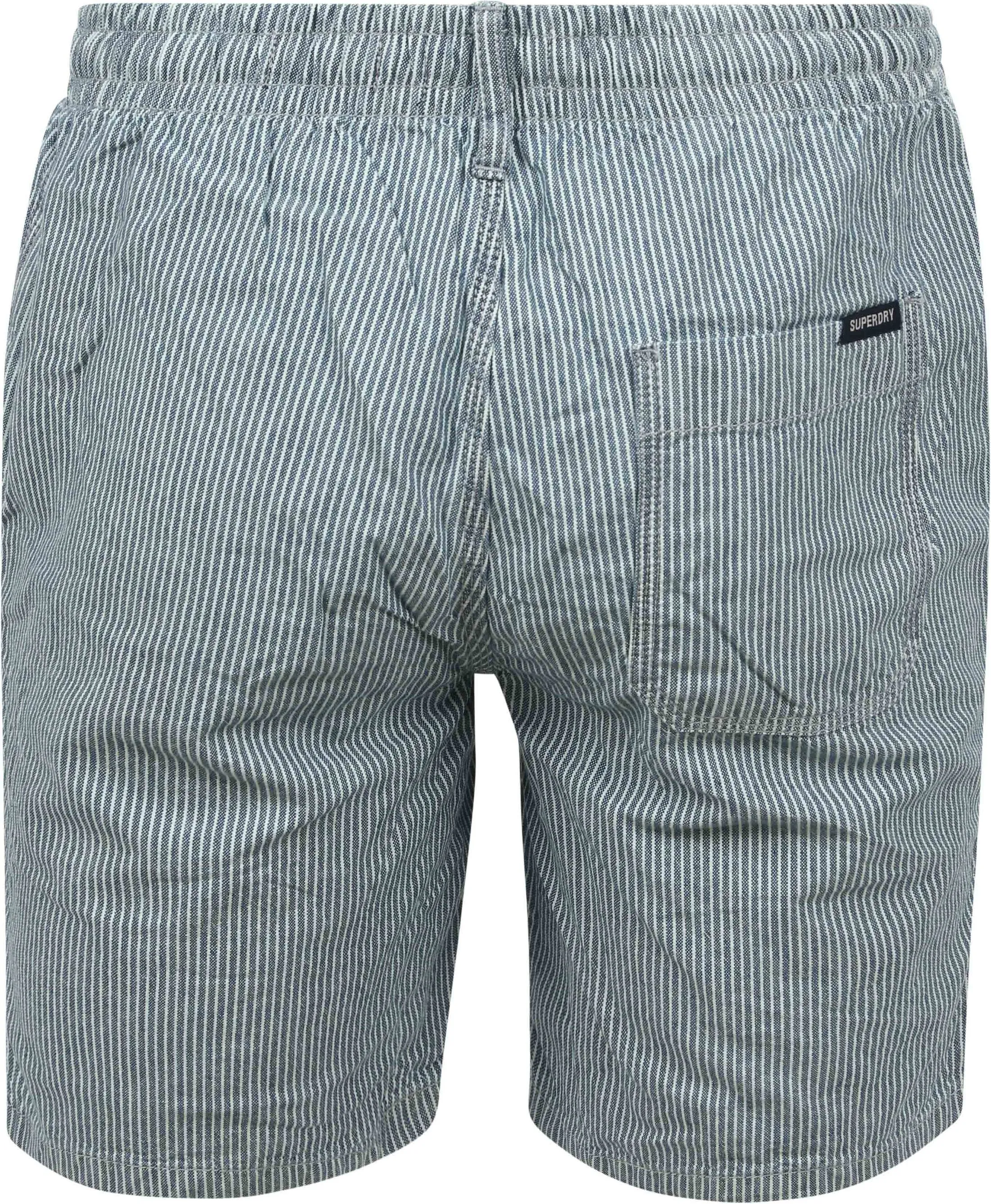 Superdry  Short Streep Blauw