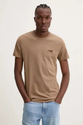 Superdry T-Shirt M1011245A - 1KQ Buck Tan Brown Marl
