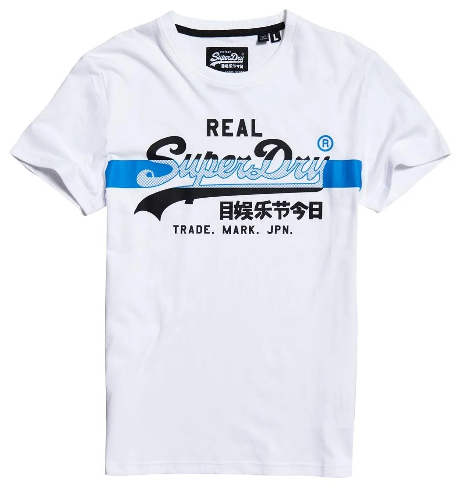 SUPERDRY VINTAGE LOGO CROSS HATCH TSHIRT