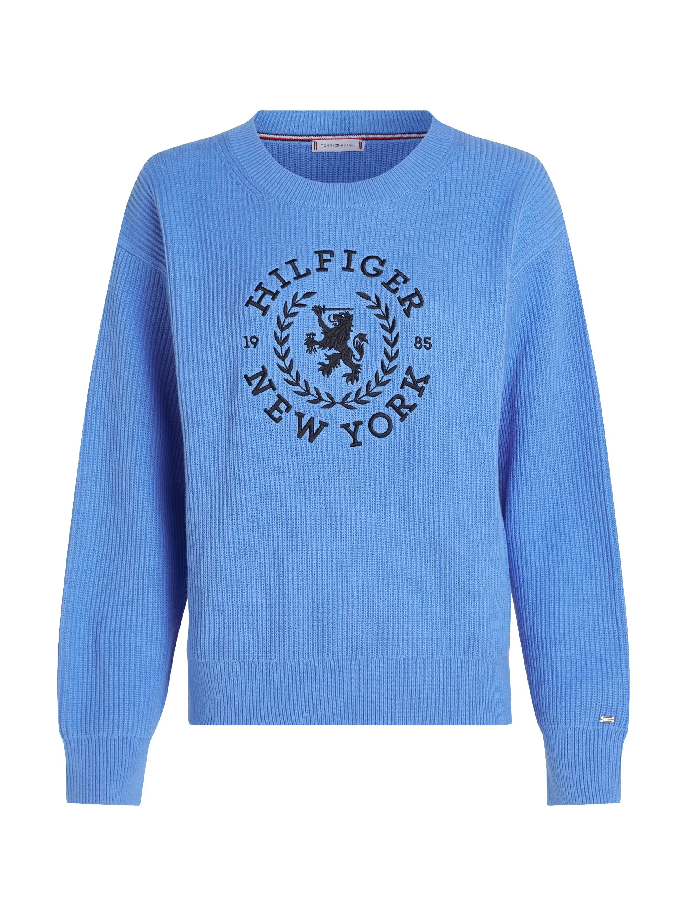 Tommy Hilfiger Trui met ronde hals met tommy hilfiger merklabel