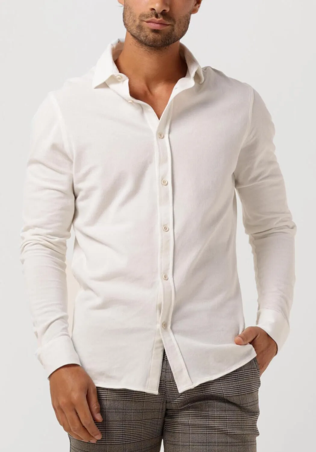 witte the goodpeople casual overhemd strong
