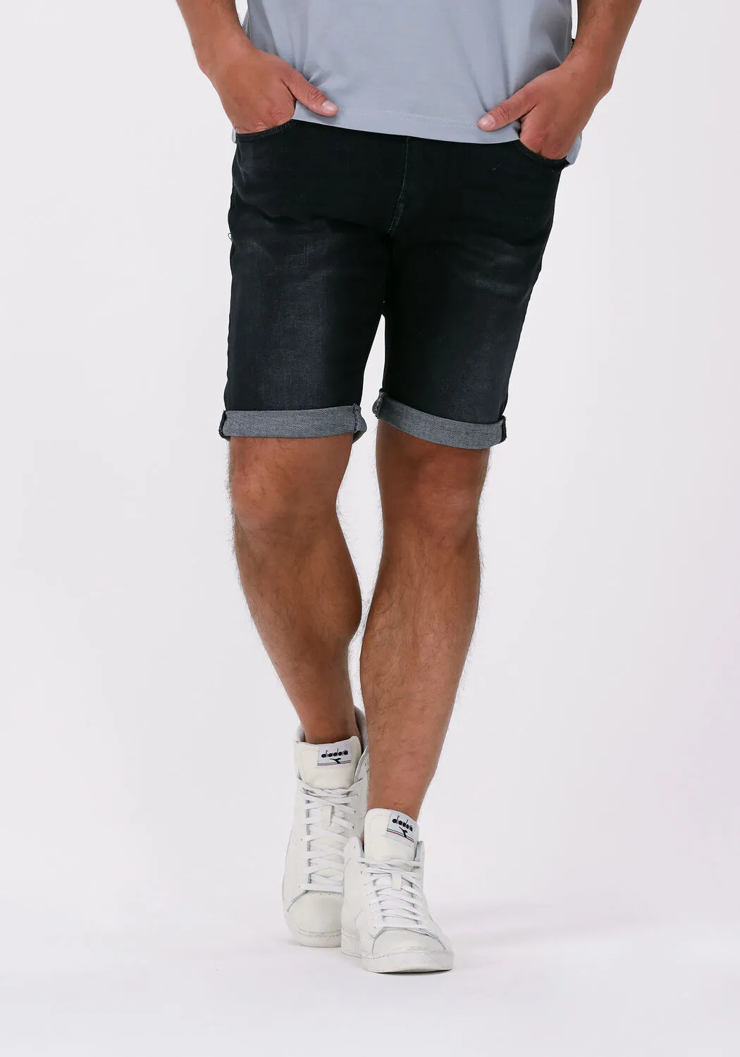 ZWARTE GSTAR RAW KORTE BROEK 3301 SLIM SHORT